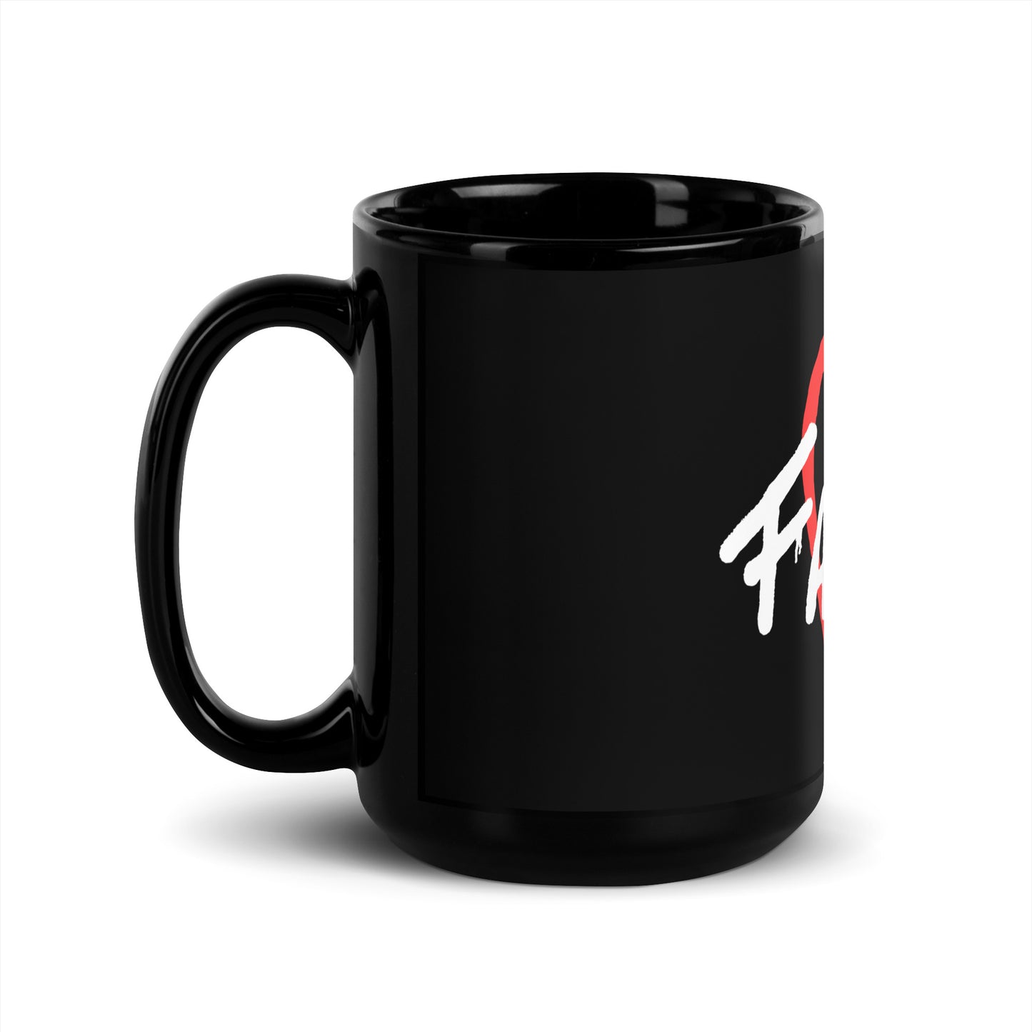 FAITH Black Glossy Mug