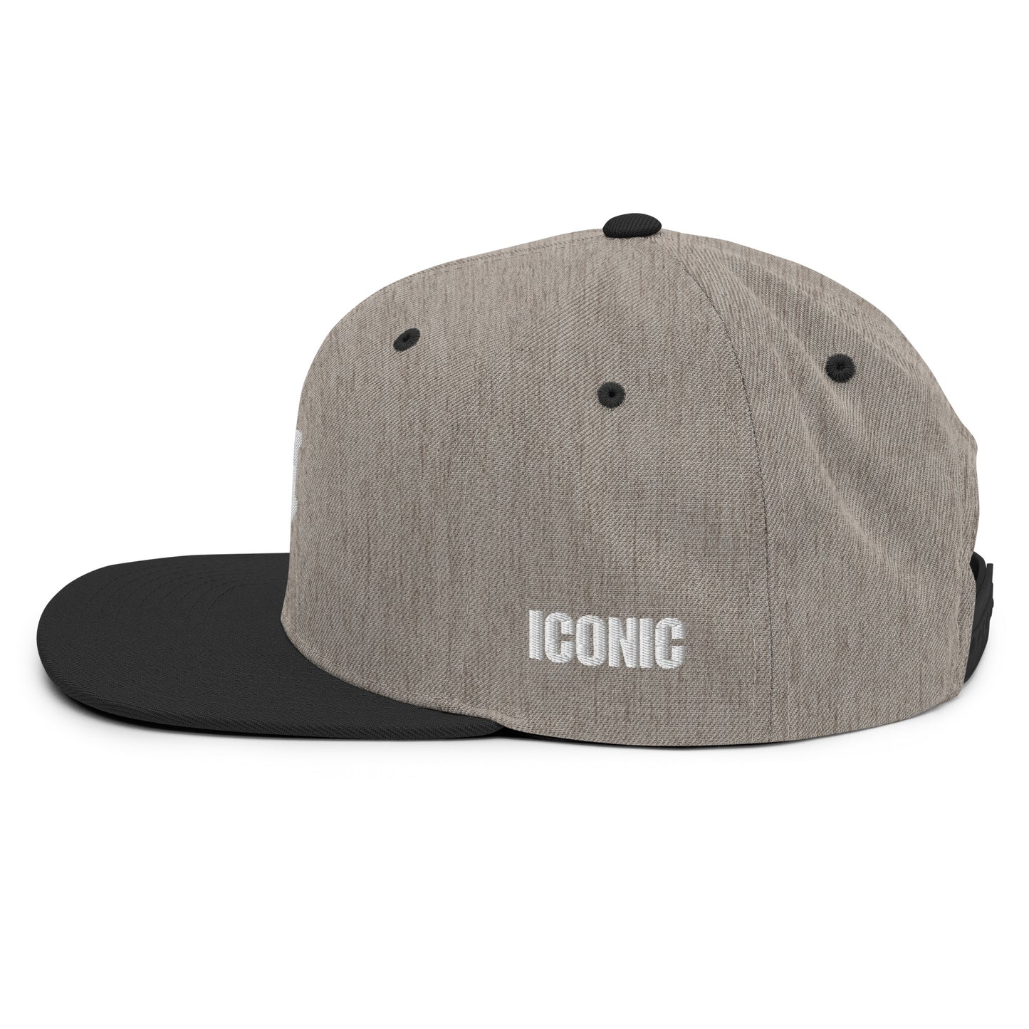 Classic "IM" Logo Snapback Hat (White Stitching)