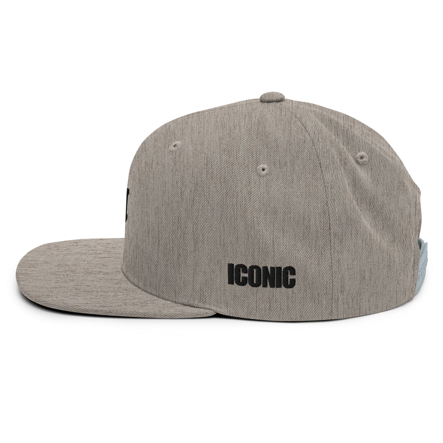 Classic "IM" Logo Snapback Hat (Black Stitching)