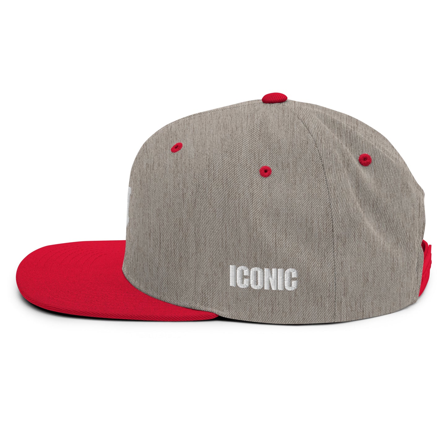 Classic "IM" Logo Snapback Hat (White Stitching)