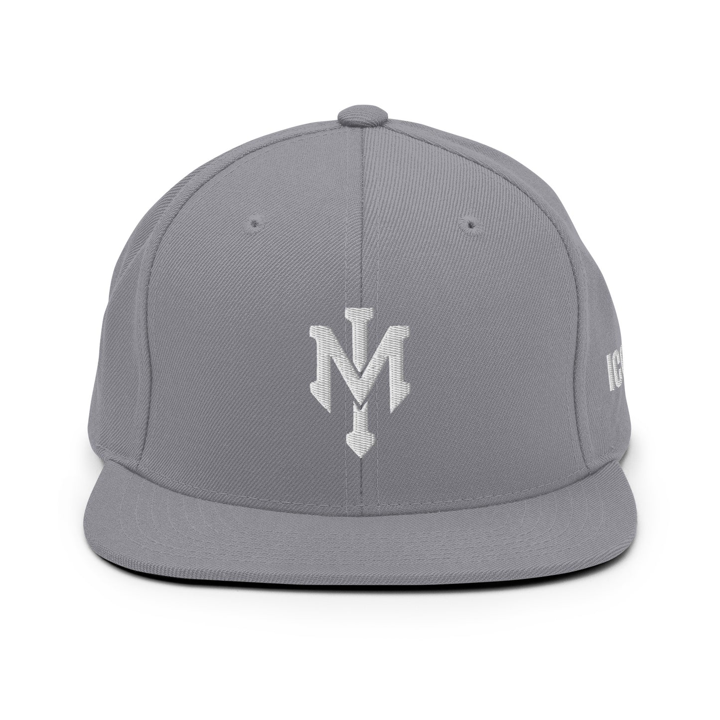 Classic "IM" Logo Snapback Hat (White Stitching)