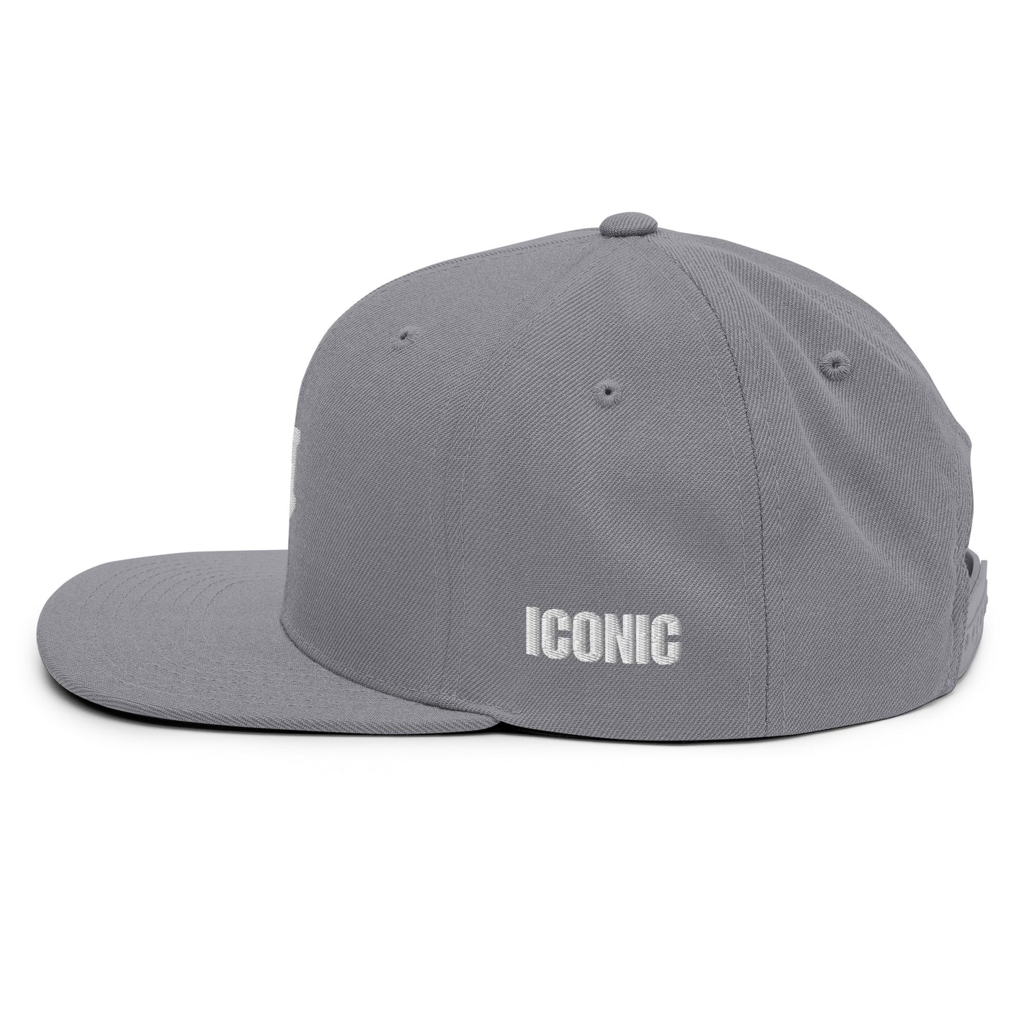 Classic "IM" Logo Snapback Hat (White Stitching)