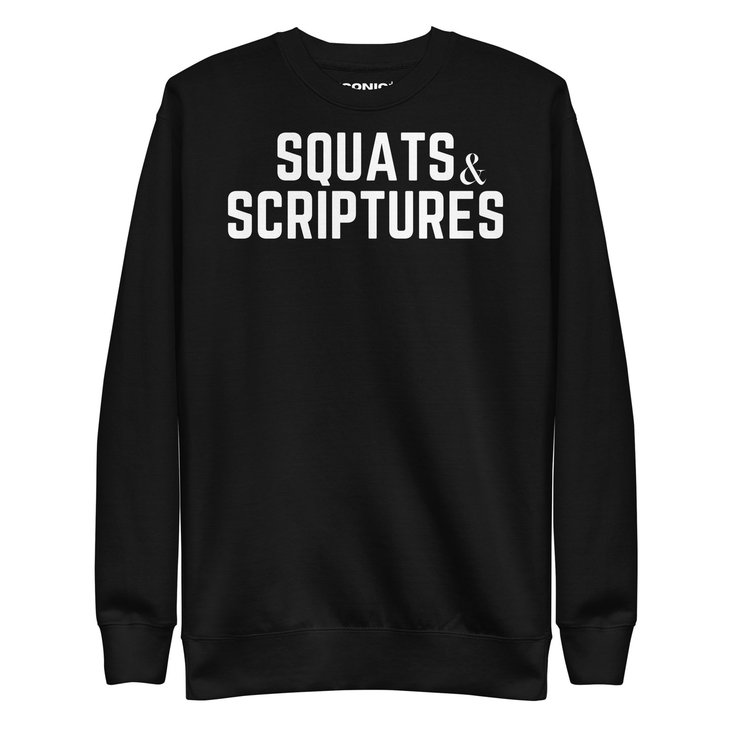 Squats and Scriptures Unisex Premium Sweatshirt