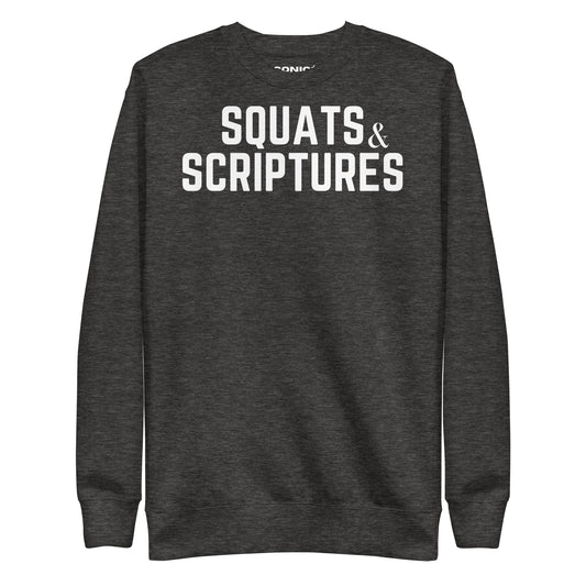 Squats and Scriptures Unisex Premium Sweatshirt