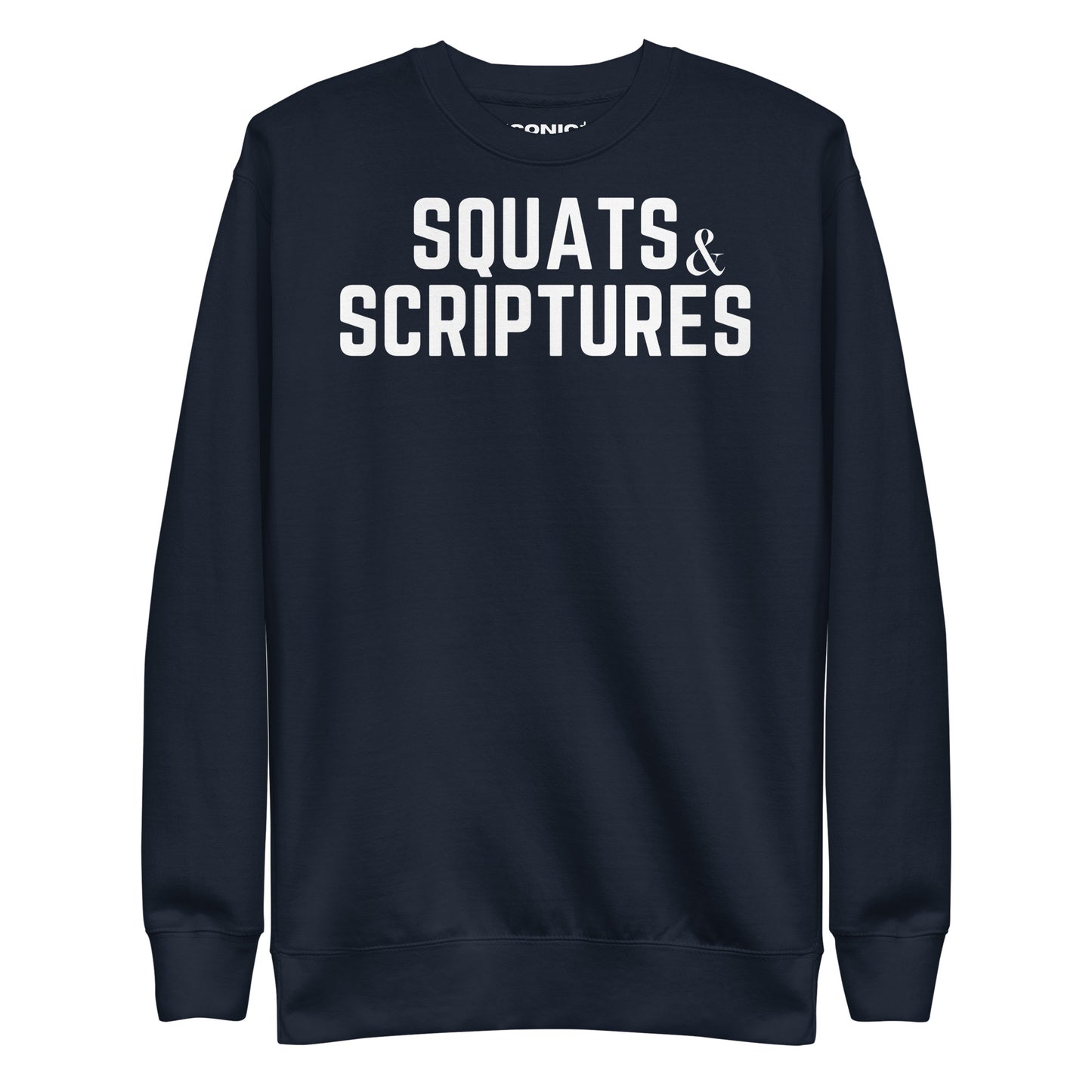 Squats and Scriptures Unisex Premium Sweatshirt