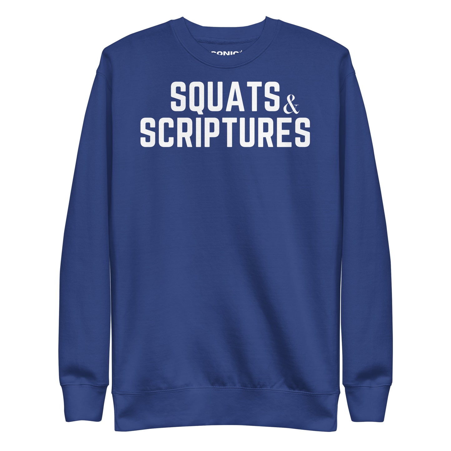 Squats and Scriptures Unisex Premium Sweatshirt