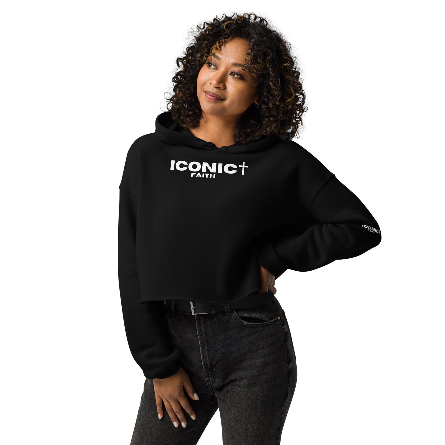 ICONIC Faith Crop Hoodie