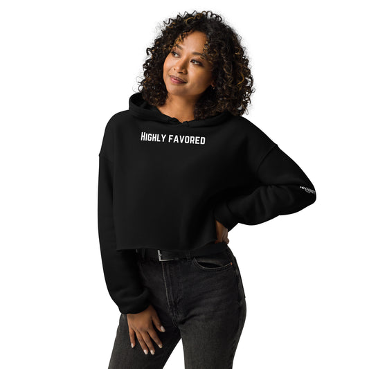 Highly Favored Crop Hoodie