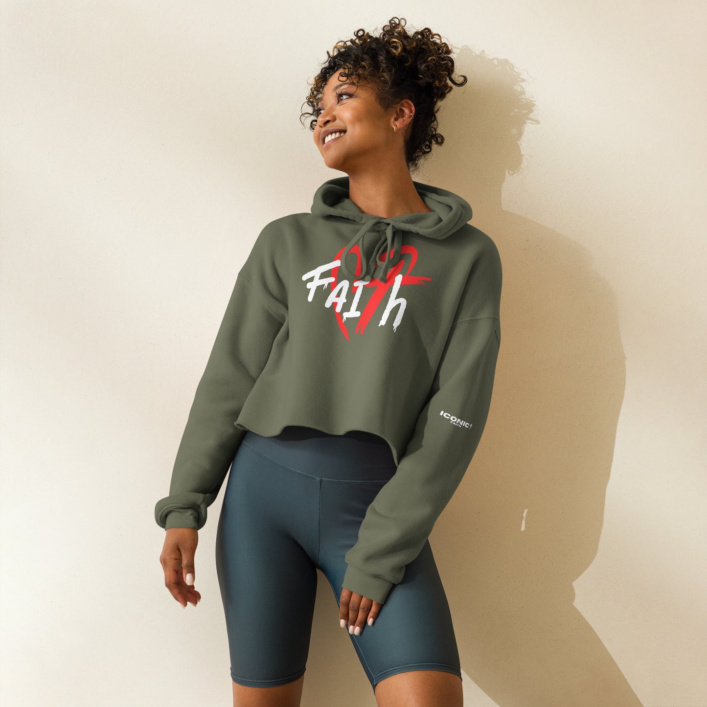 Faith Women's Crop Hoodie