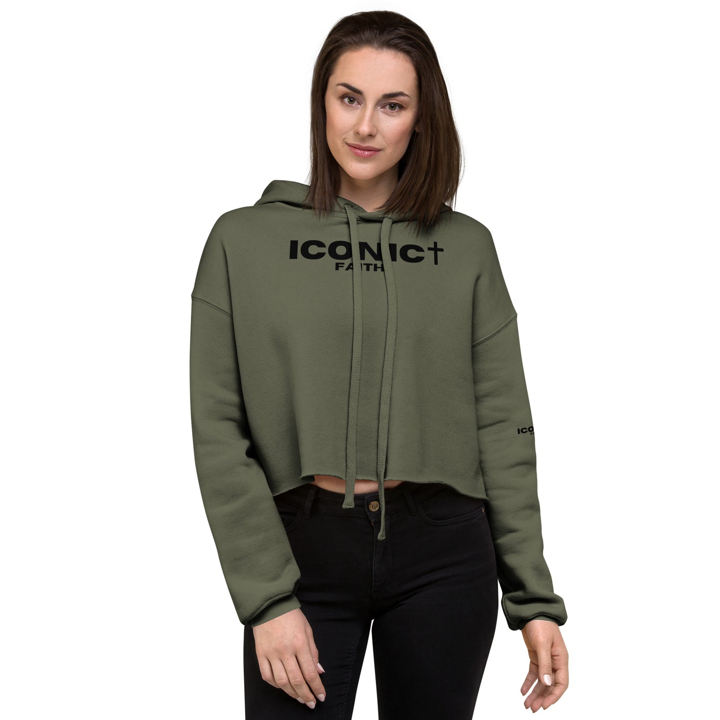 ICONIC Faith Crop Hoodie