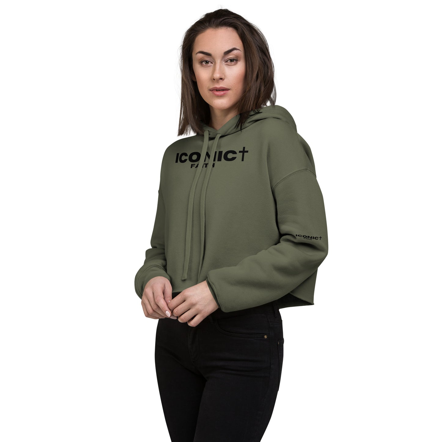 ICONIC Faith Crop Hoodie