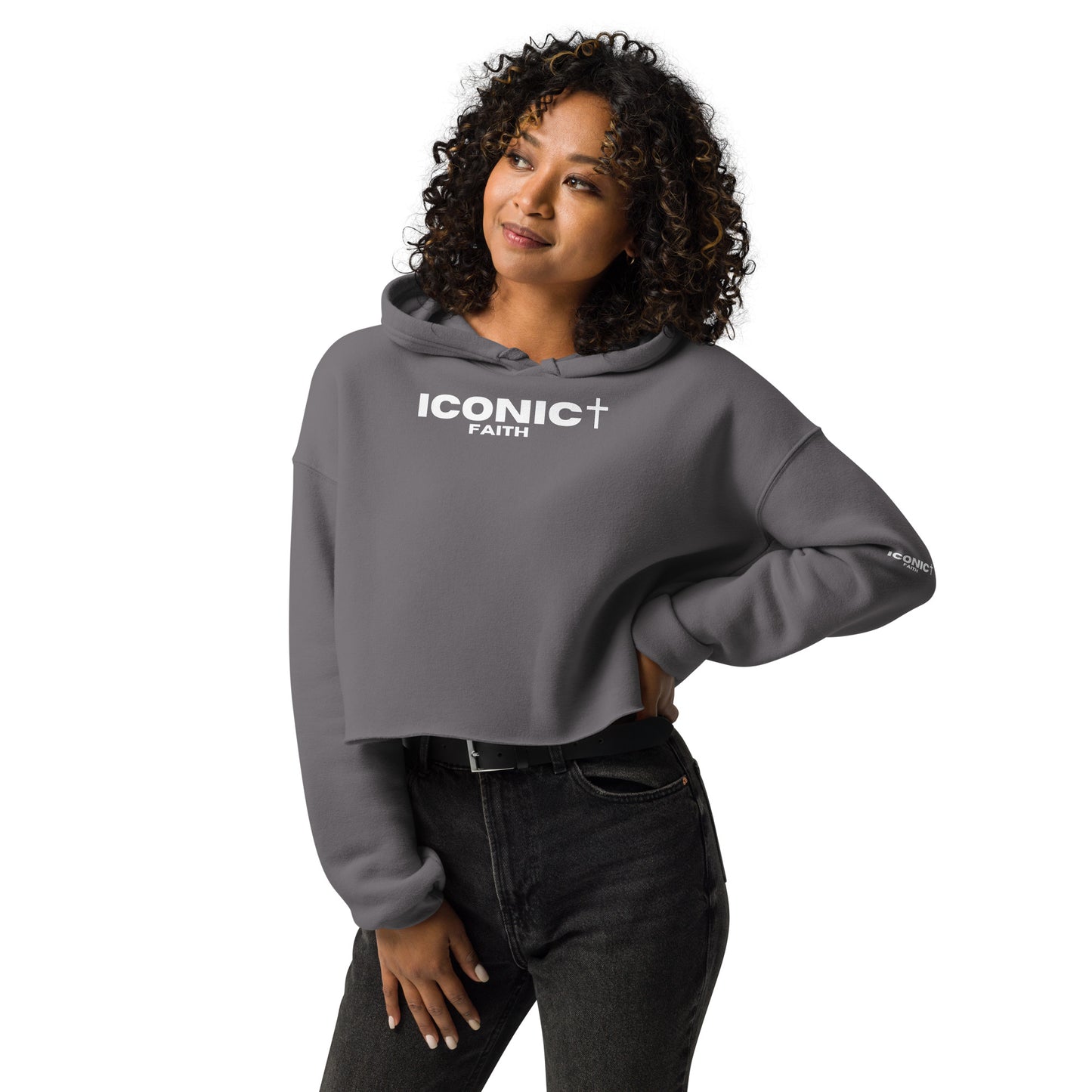 ICONIC Faith Crop Hoodie