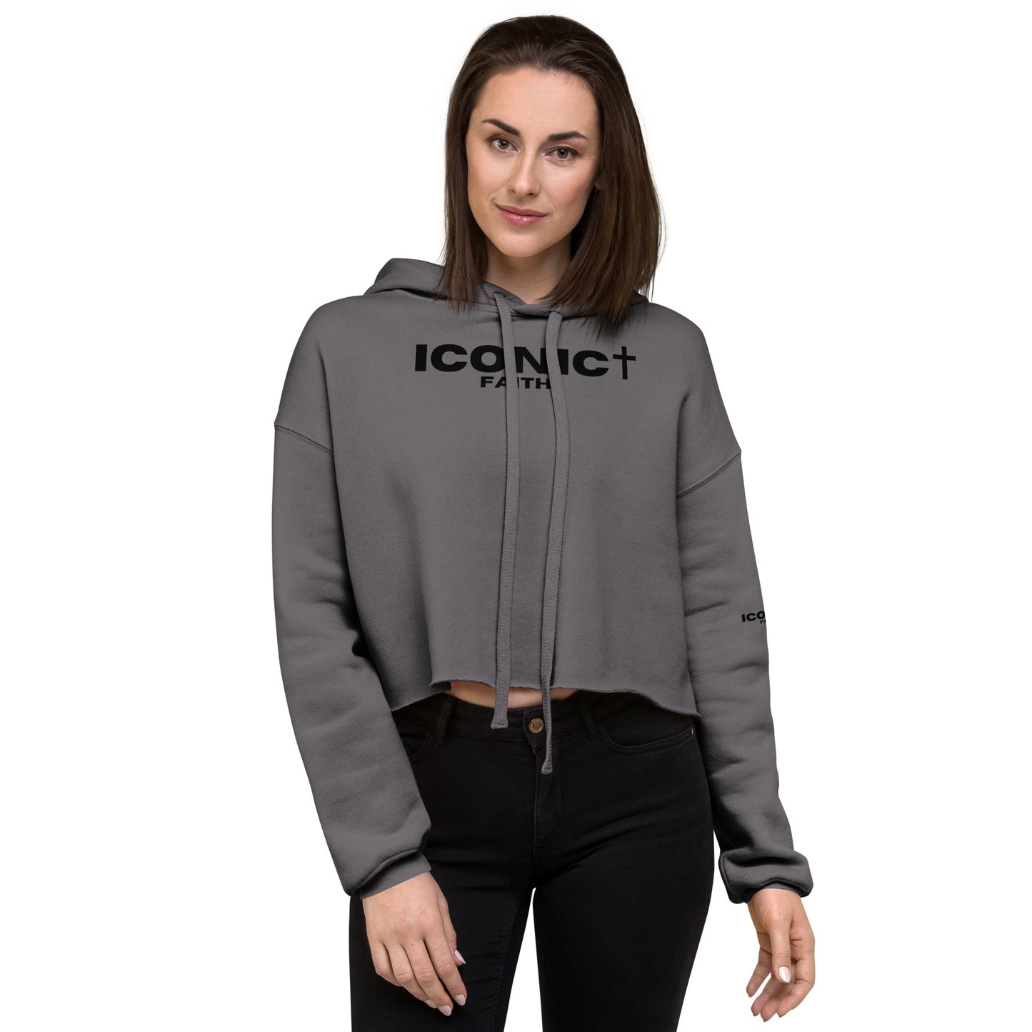 ICONIC Faith Crop Hoodie