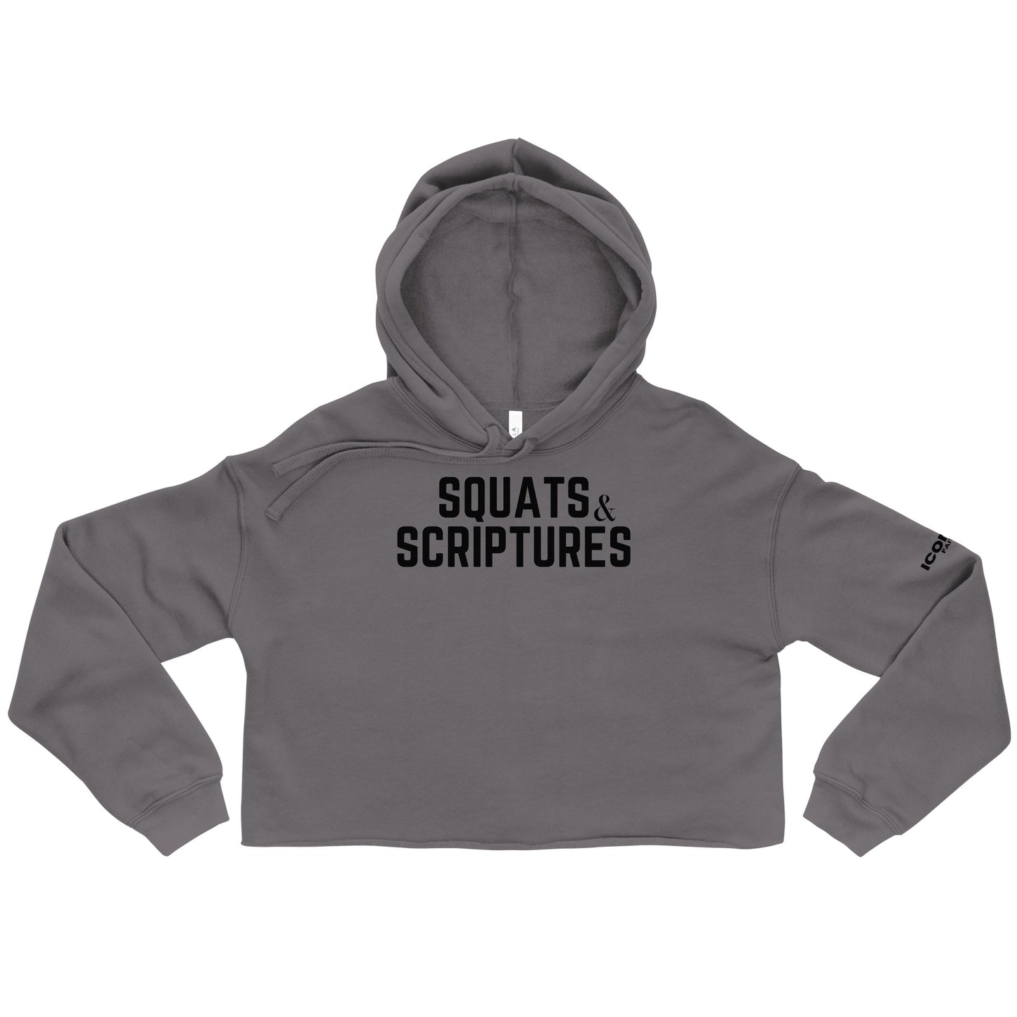 Squats and Scriptures Crop Hoodie