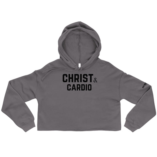 Christ and Cardio Crop Hoodie