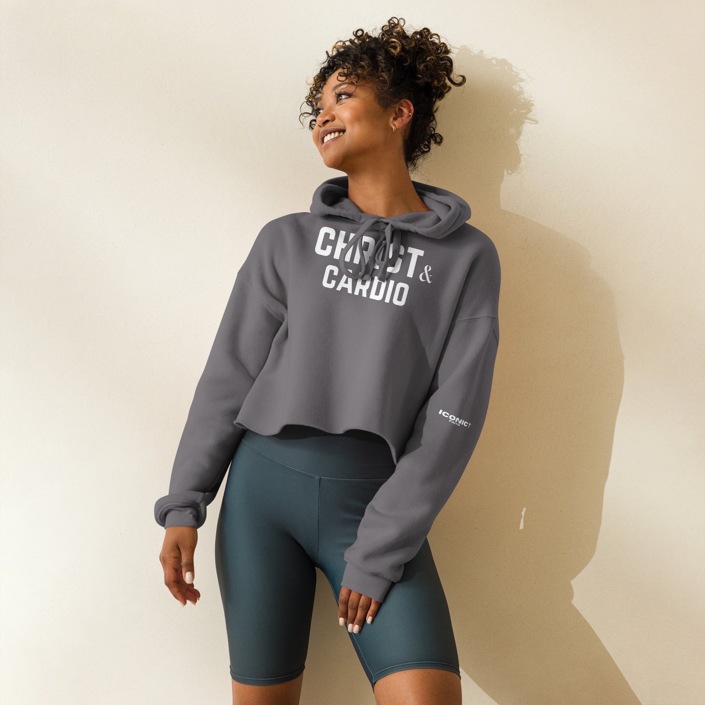 Christ and Cardio Crop Hoodie