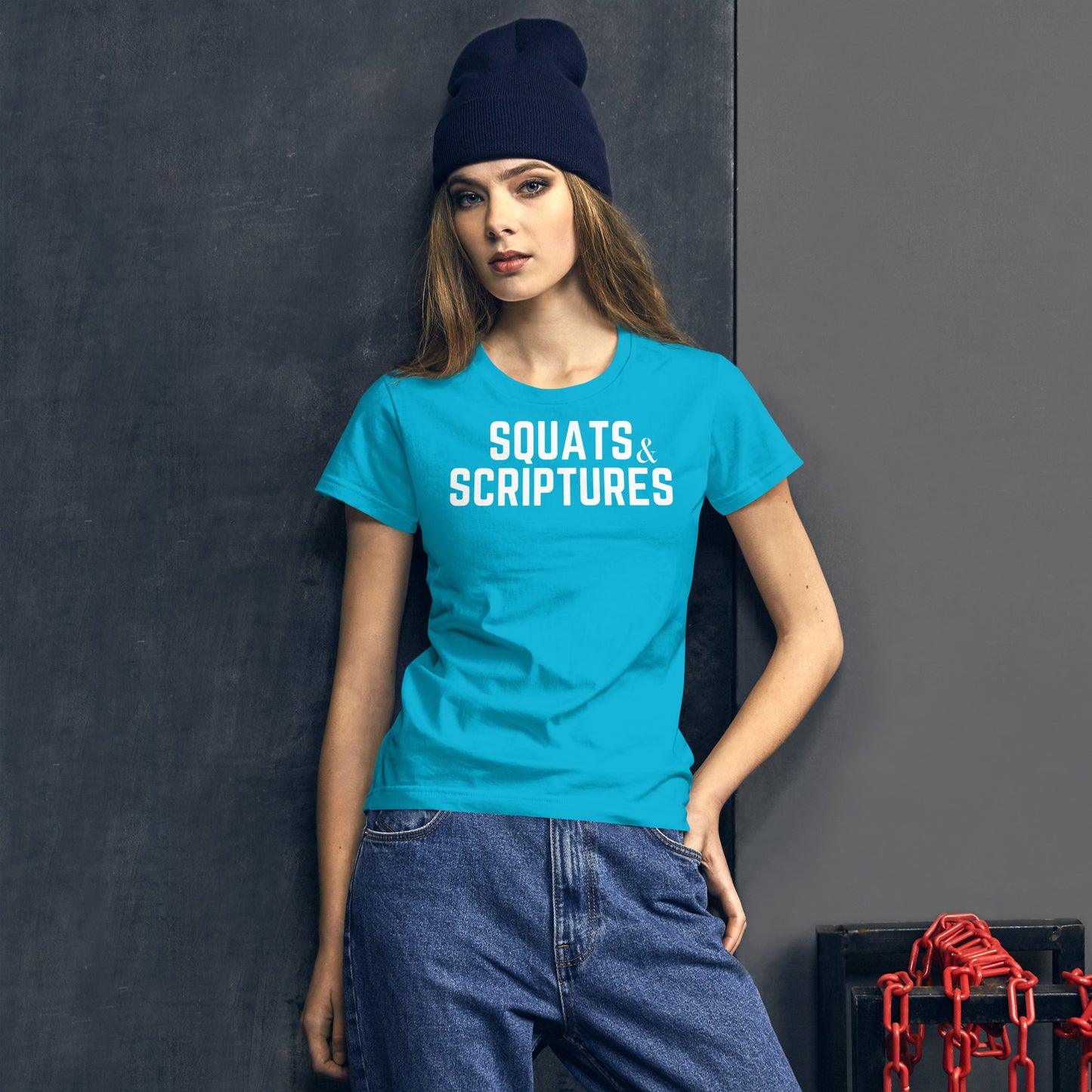 Squats and Scriptures Women's short sleeve t-shirt