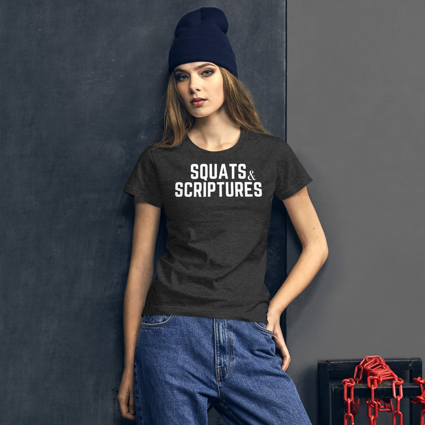 Squats and Scriptures Women's short sleeve t-shirt