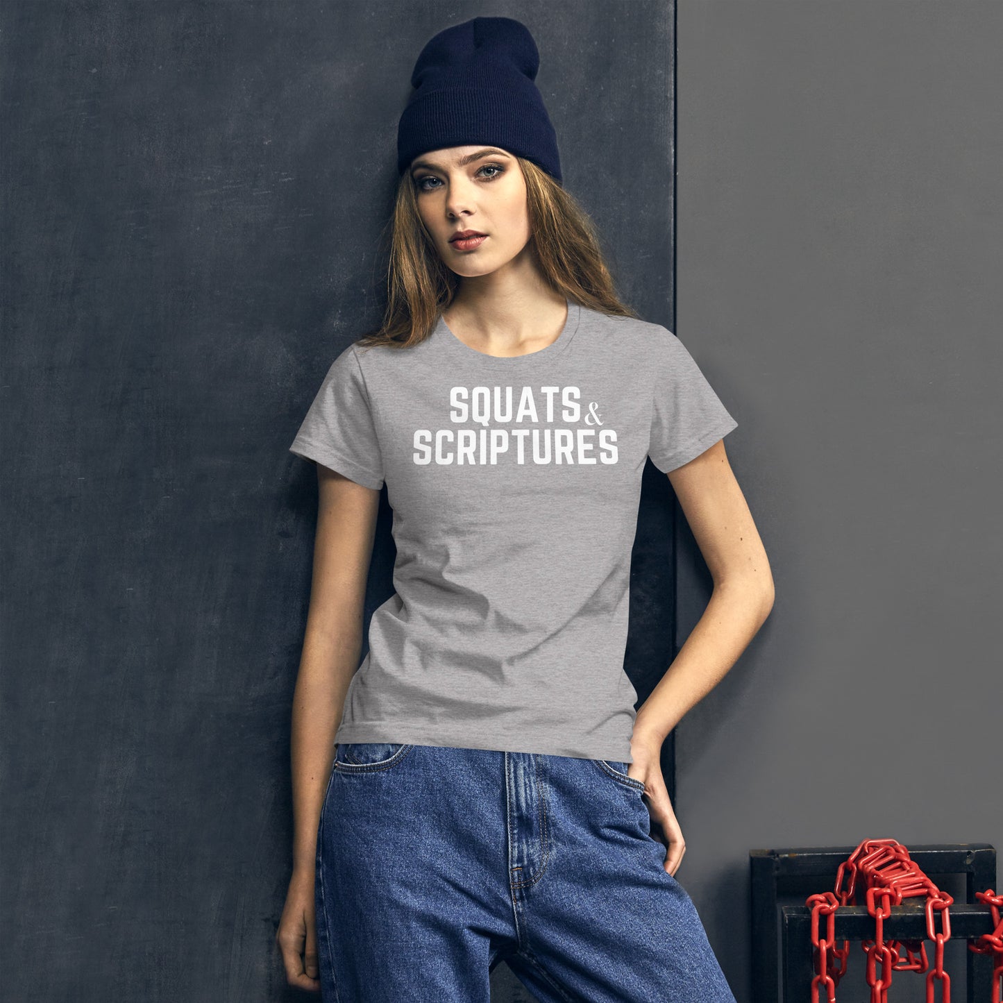 Squats and Scriptures Women's short sleeve t-shirt