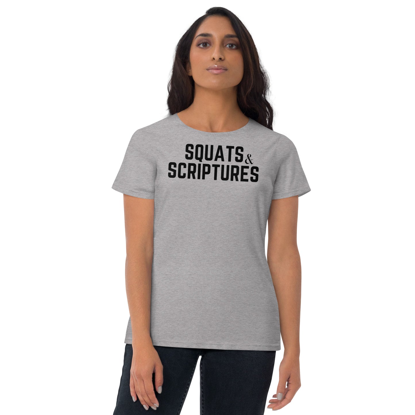 Squats and Scriptures Women's short sleeve t-shirt