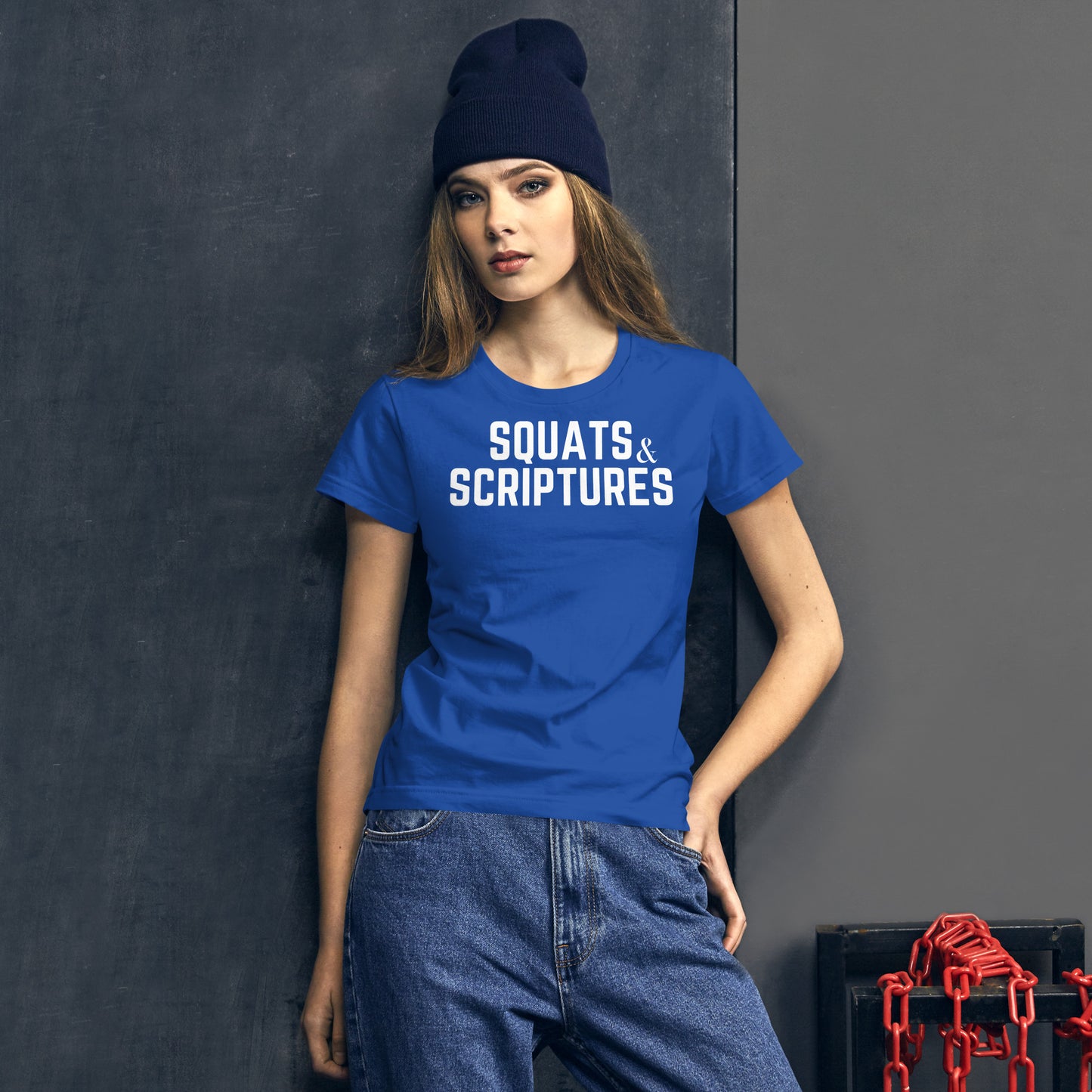 Squats and Scriptures Women's short sleeve t-shirt