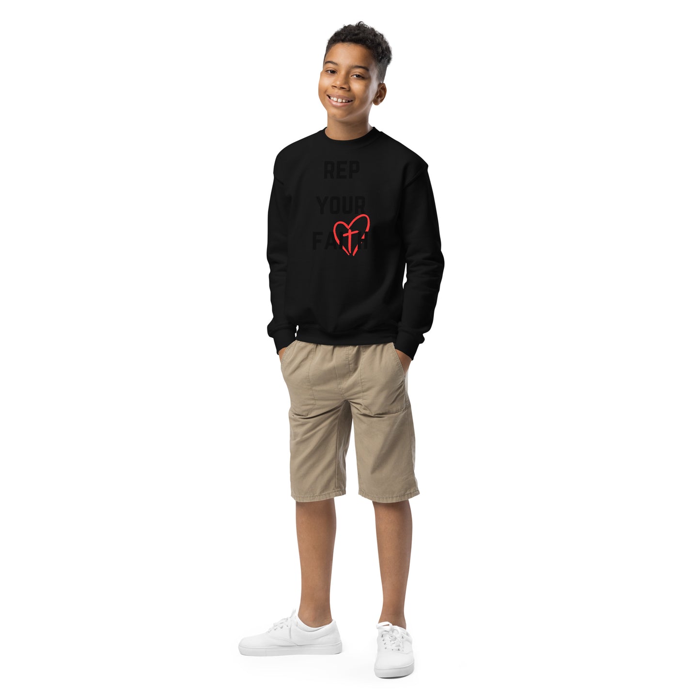 Rep Your Faith Youth crewneck sweatshirt