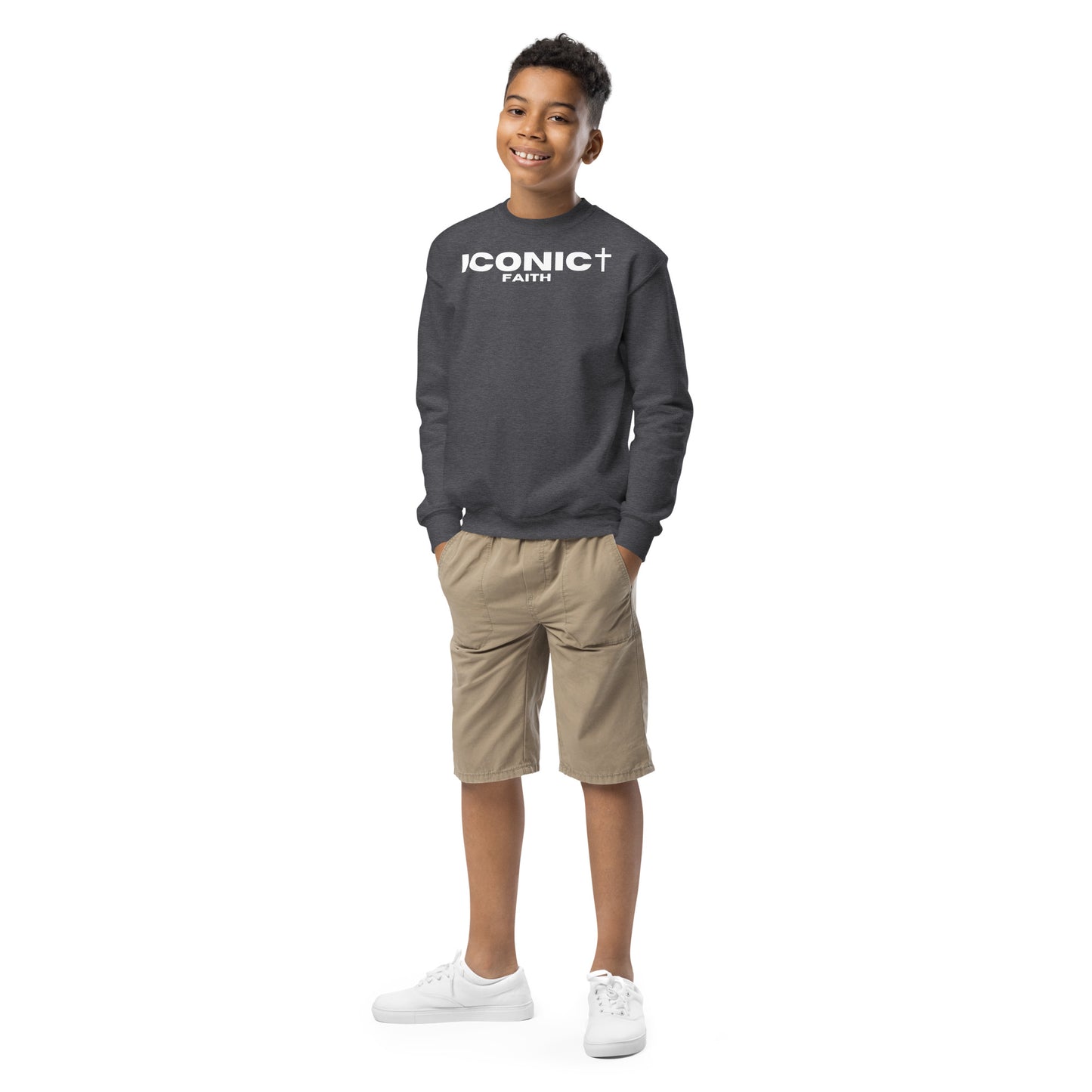 ICONIC Faith Youth crewneck sweatshirt