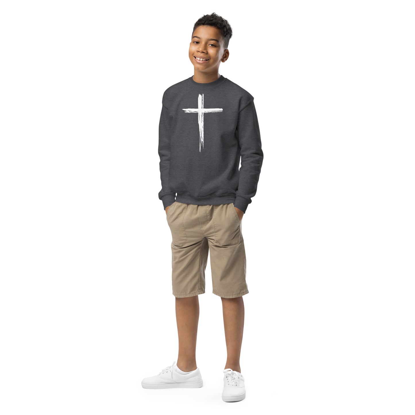 Cross Youth crewneck sweatshirt