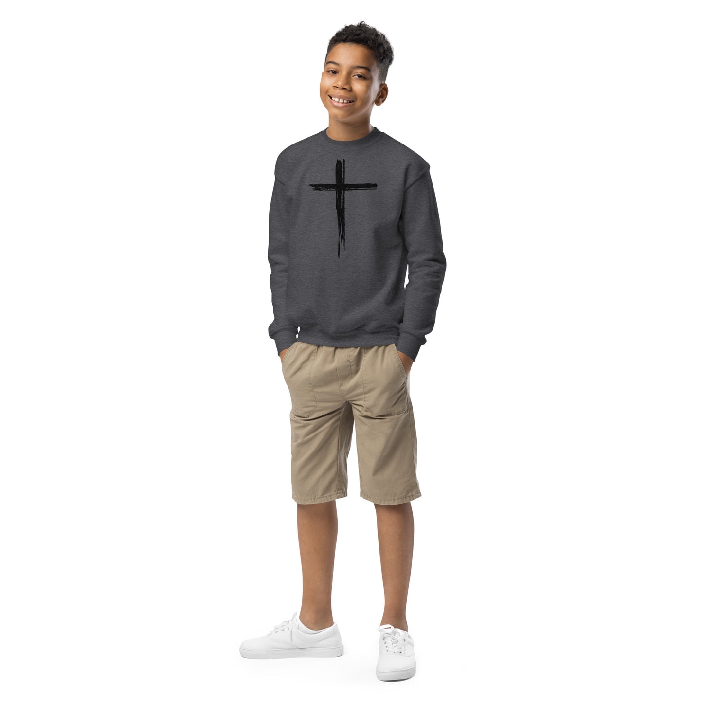 Cross Youth crewneck sweatshirt