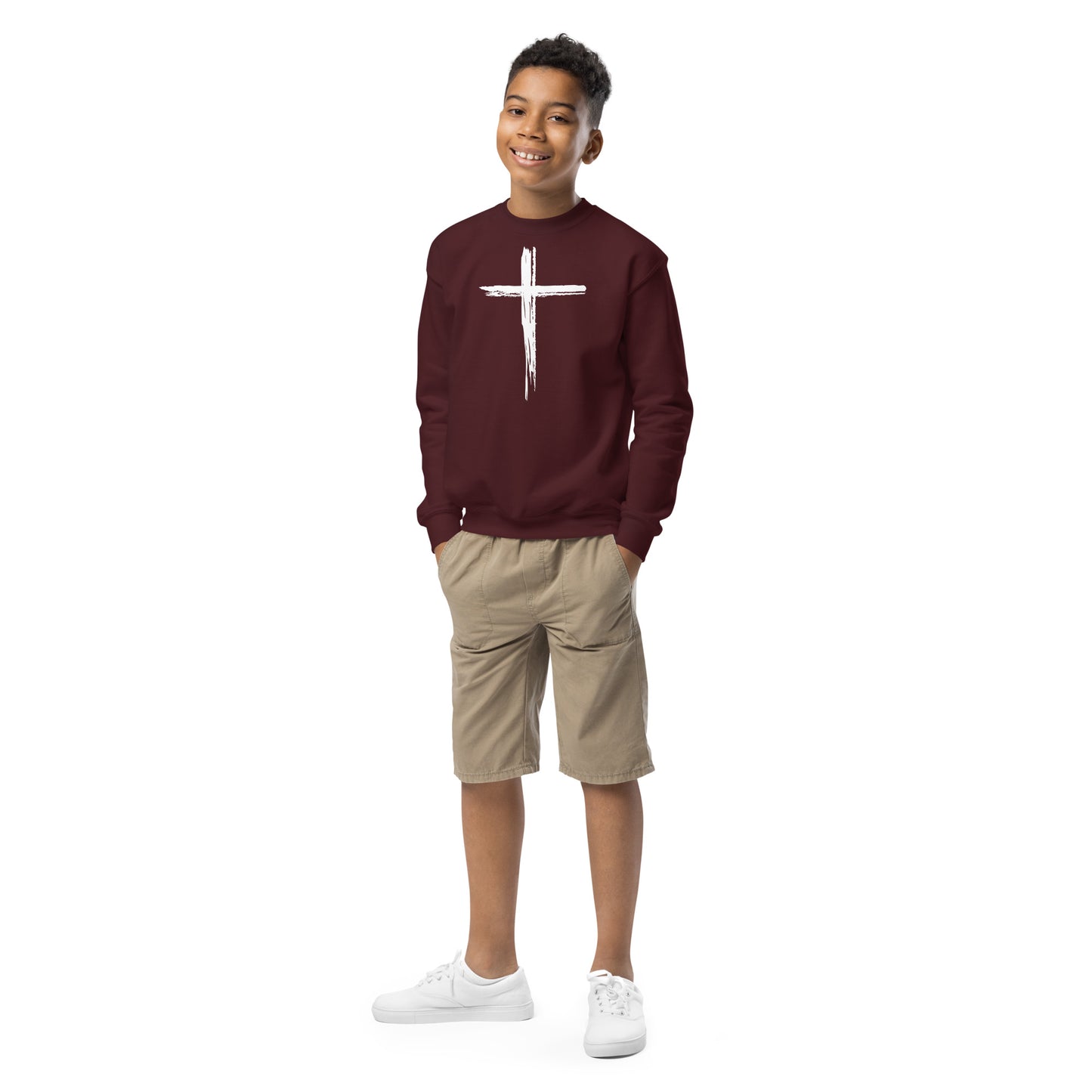 Cross Youth crewneck sweatshirt