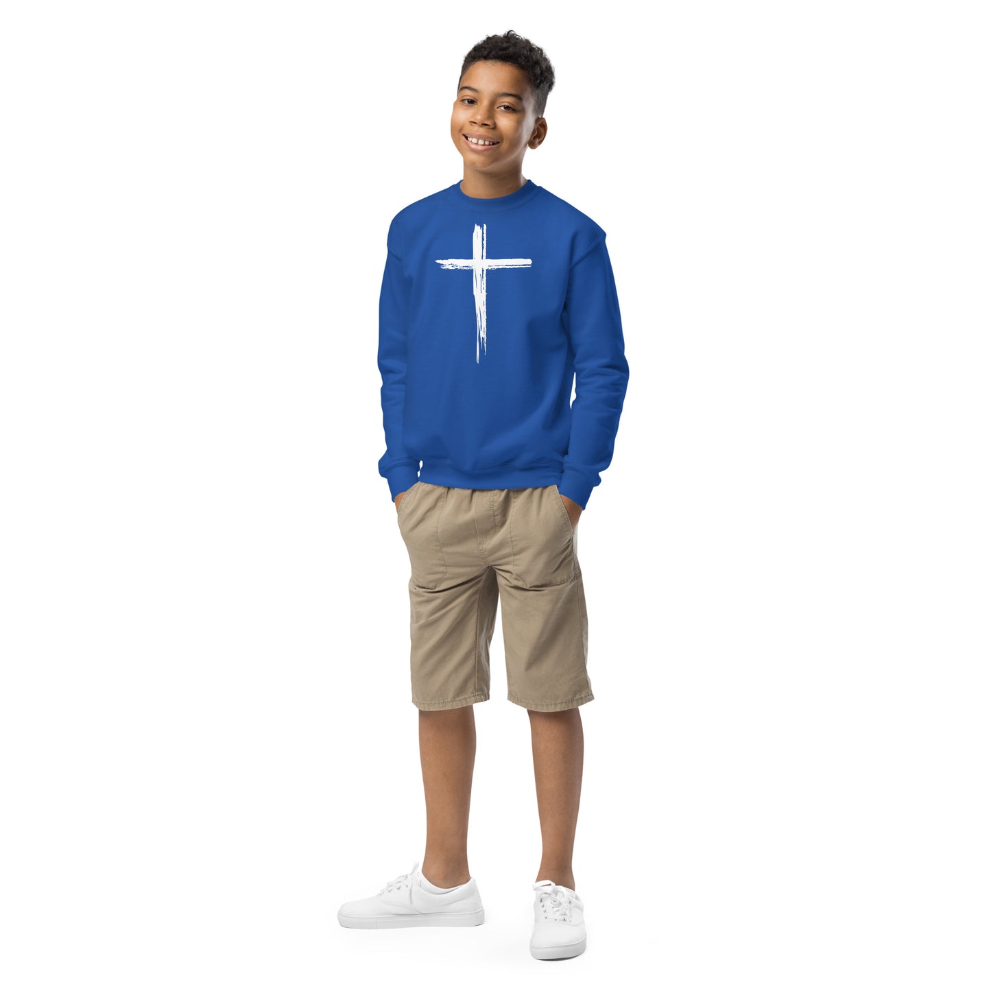 Cross Youth crewneck sweatshirt