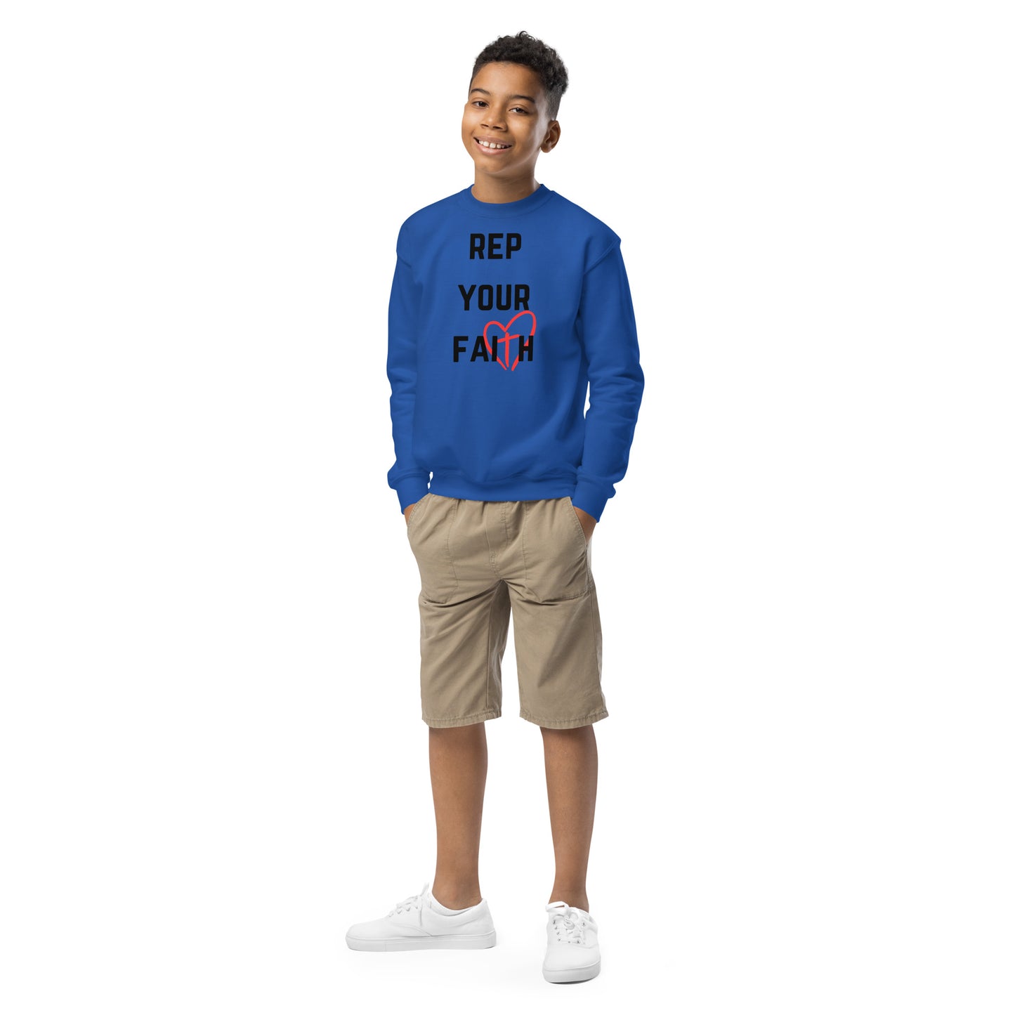 Rep Your Faith Youth crewneck sweatshirt