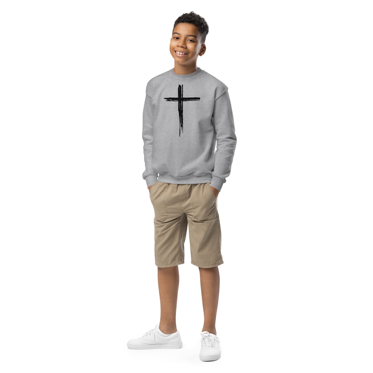 Cross Youth crewneck sweatshirt