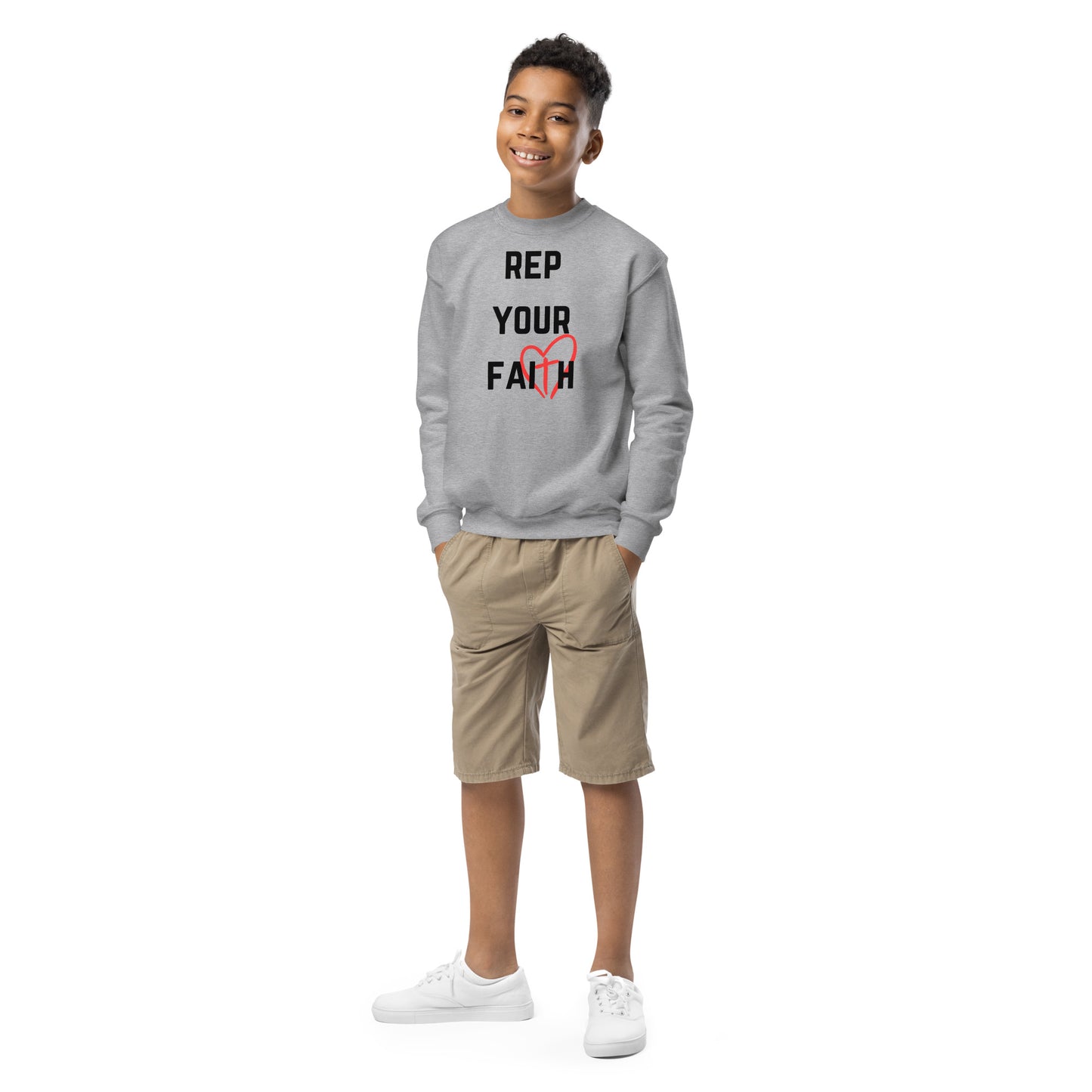 Rep Your Faith Youth crewneck sweatshirt