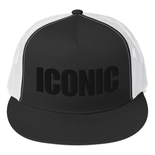 ICONIC Trucker Snapback w/Black Lettering