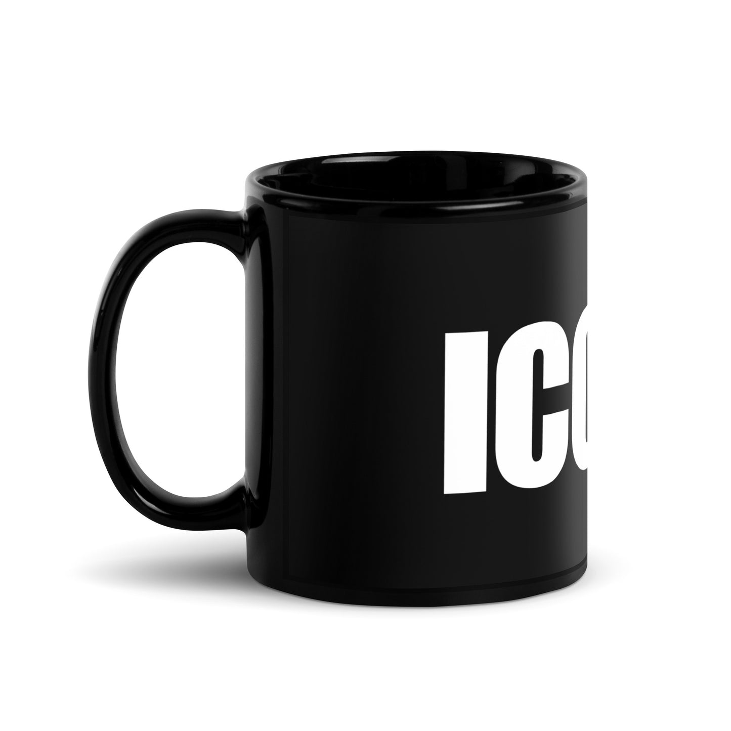 ICONIC Black Glossy Mug