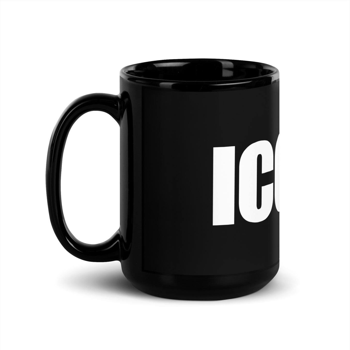 ICONIC Black Glossy Mug