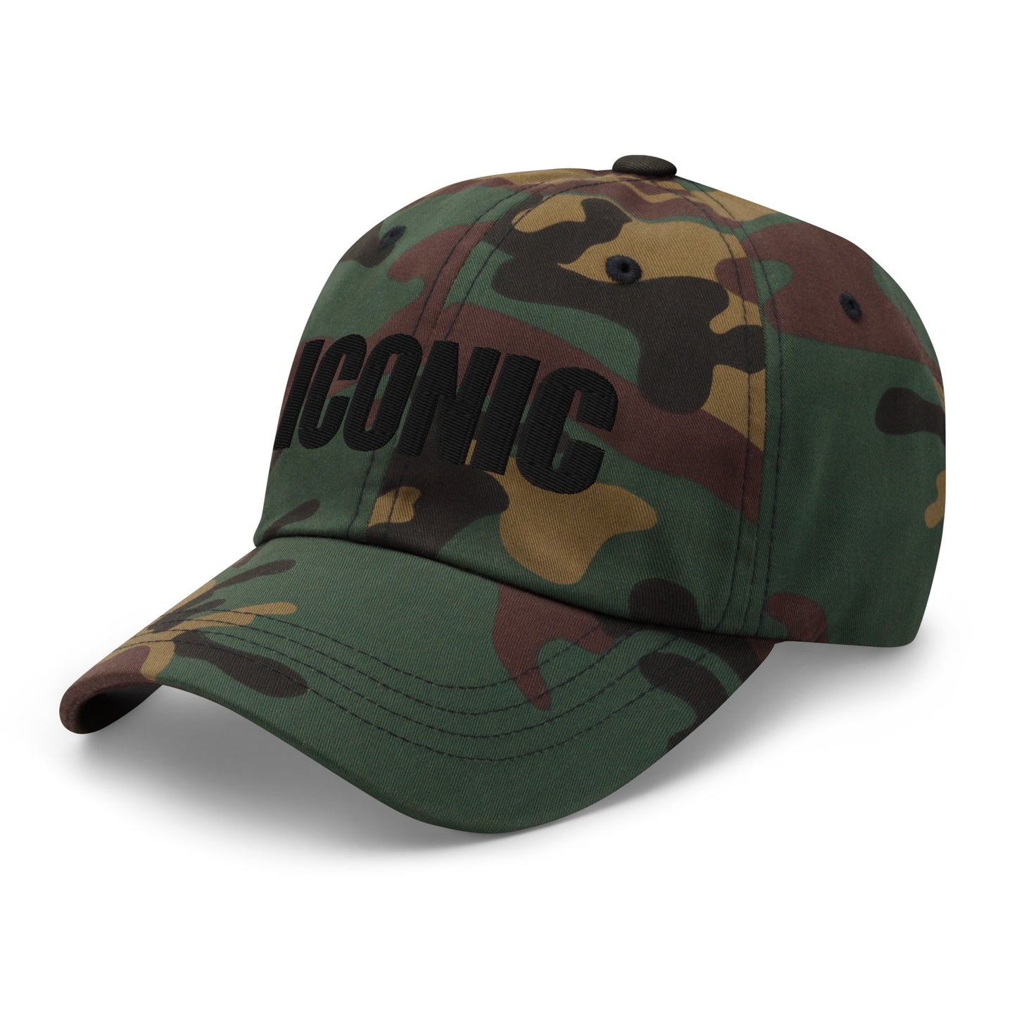 ICONIC Dad hat (Black Stitching)