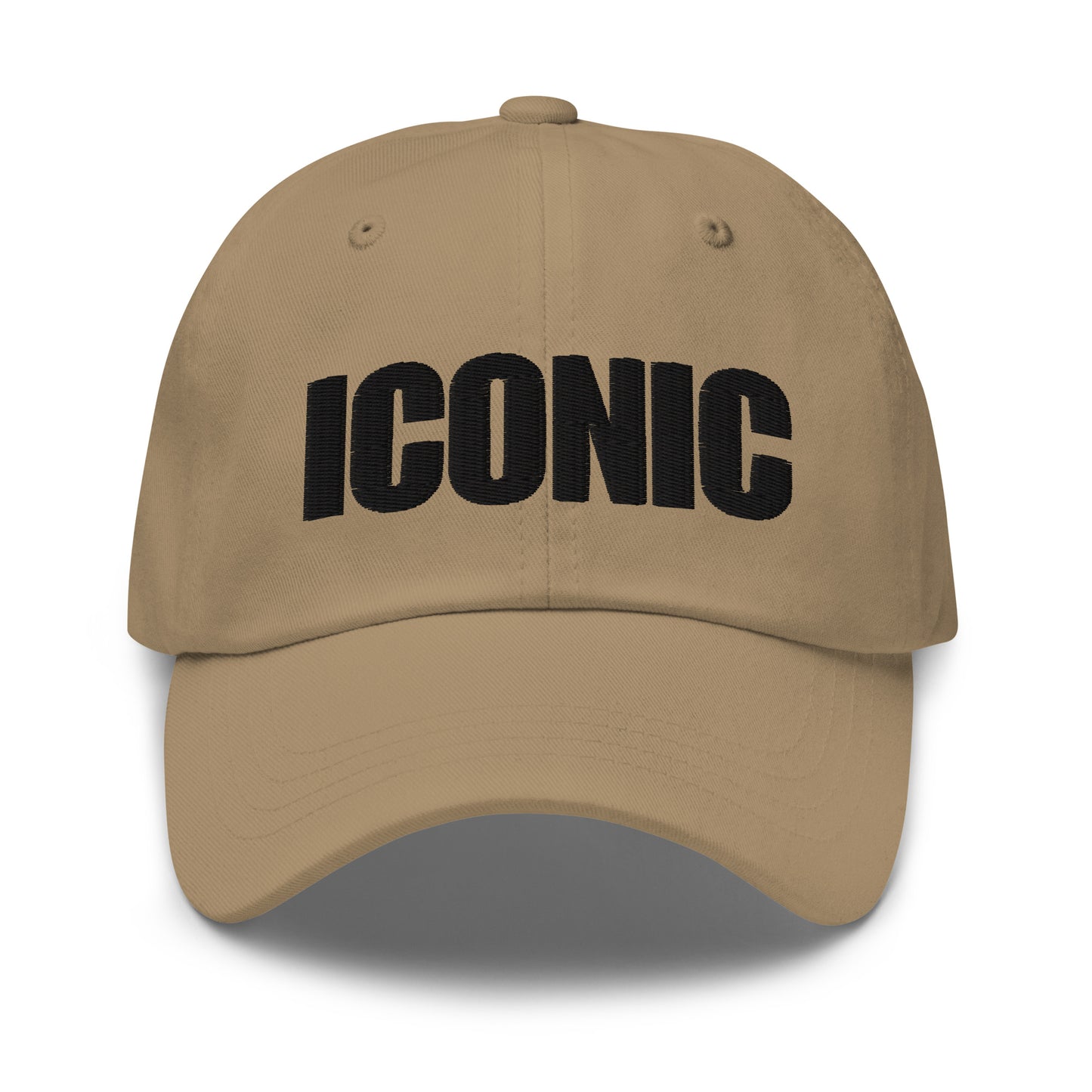 ICONIC Dad hat (Black Stitching)