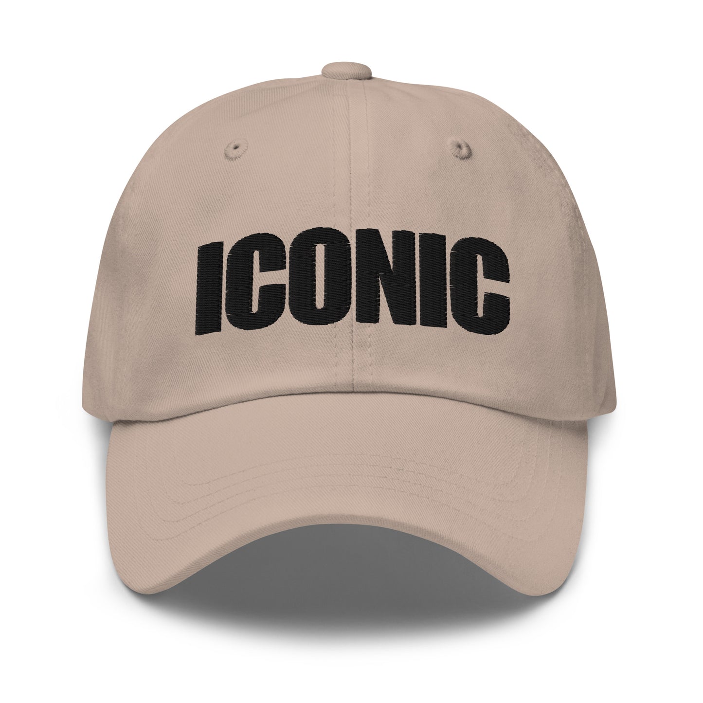 ICONIC Dad hat (Black Stitching)