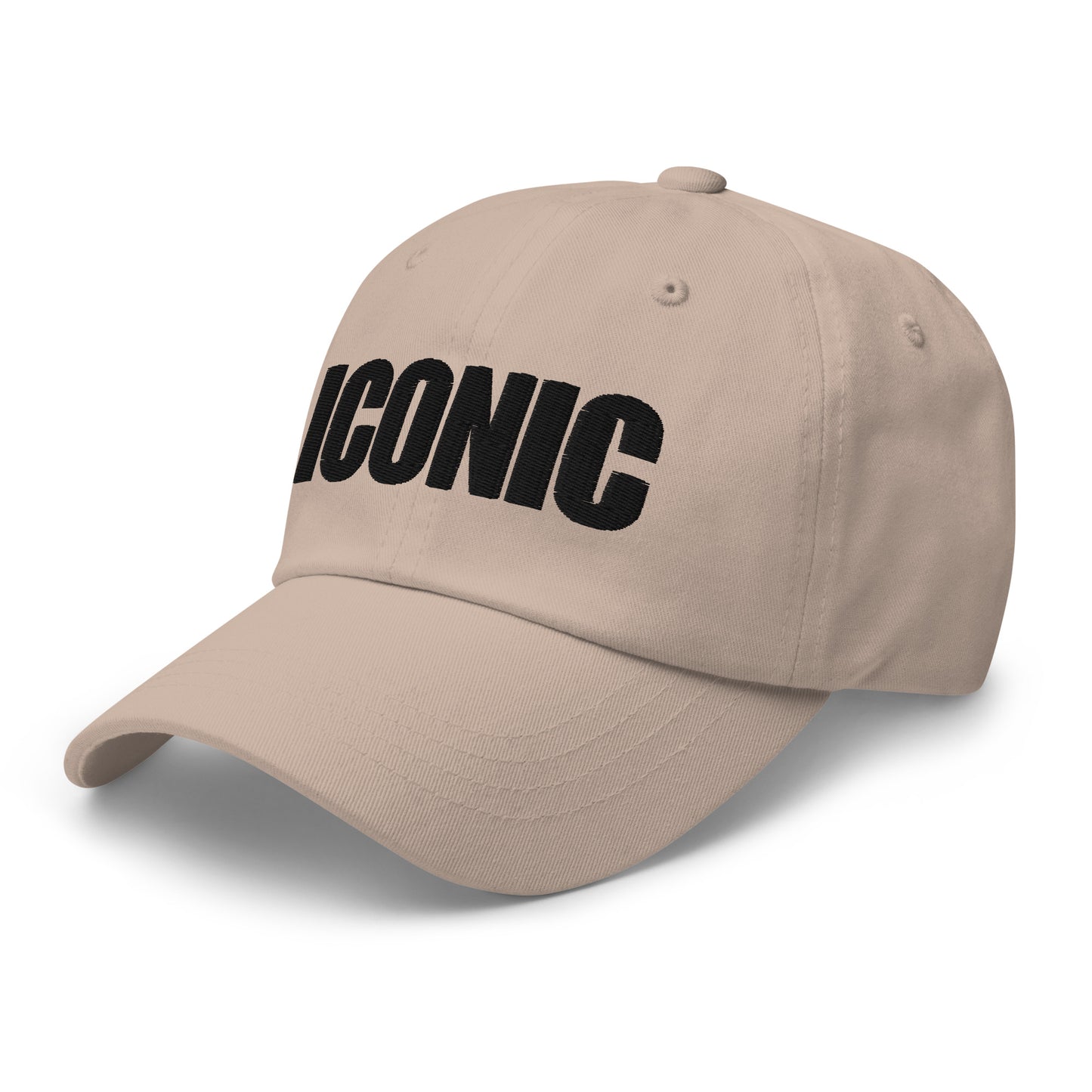 ICONIC Dad hat (Black Stitching)