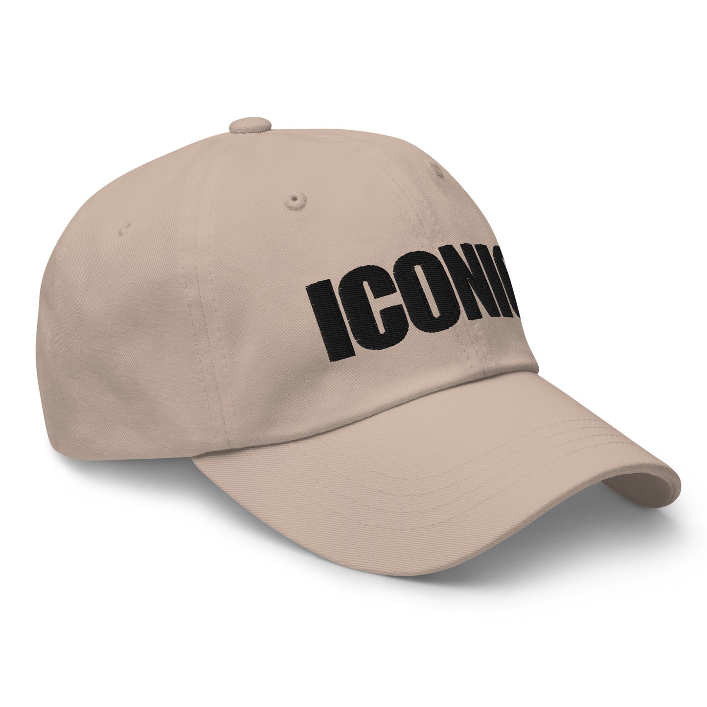 ICONIC Dad hat (Black Stitching)