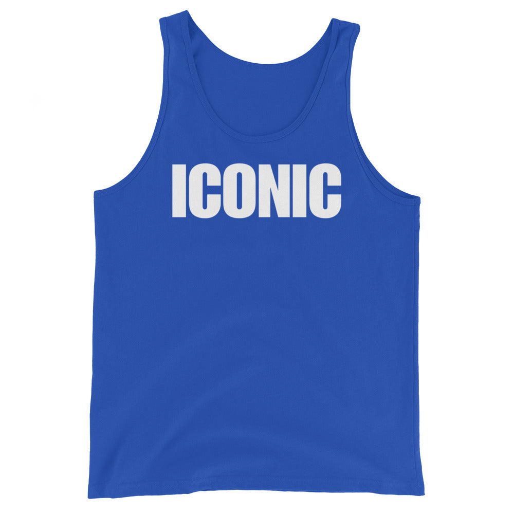 ICONIC Unisex Tank Top (White Logo)